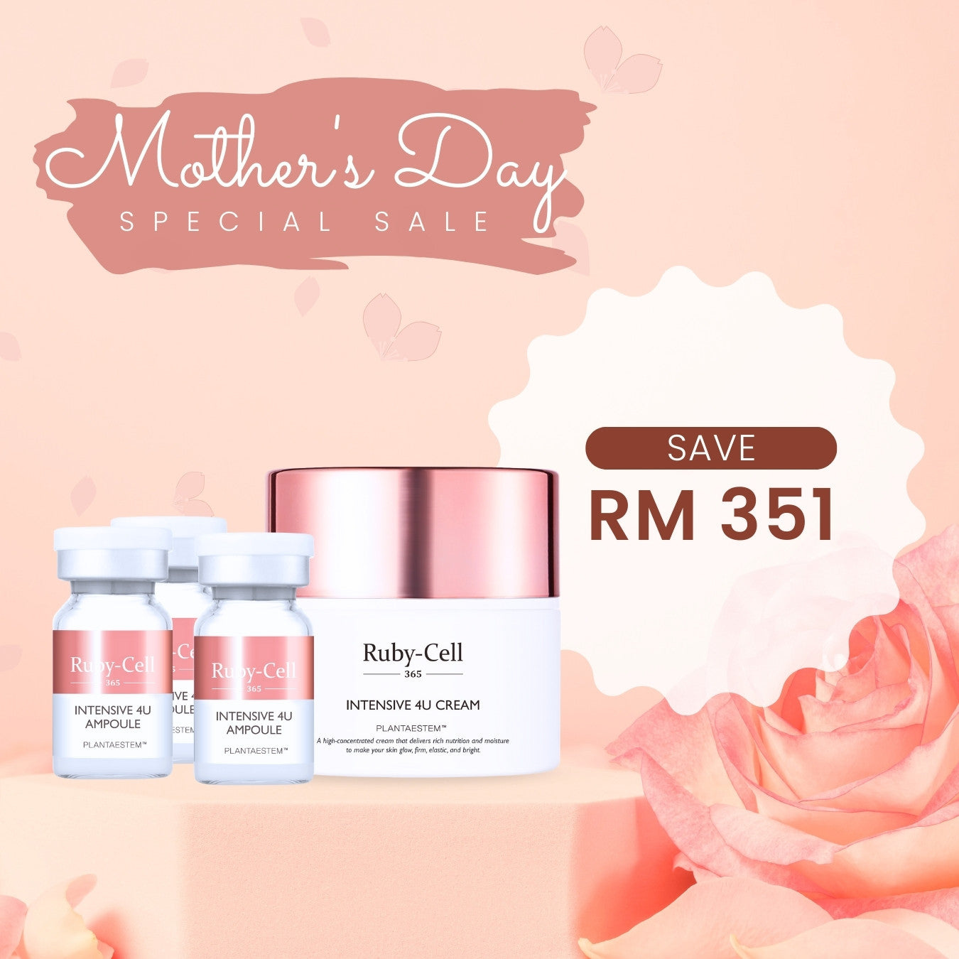 Ruby-Cell Mother's Day Special | Cream + 1 Box of Ampoule