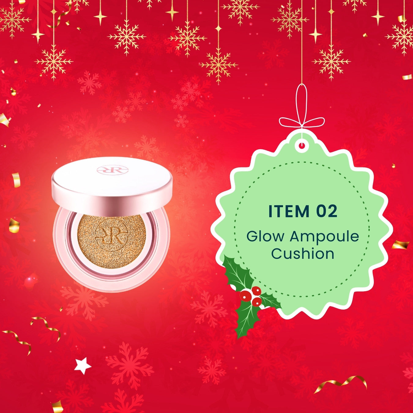 Ruby-Cell Xmas Special | Intensive 4U Mist + Glow Ampoule Cushion