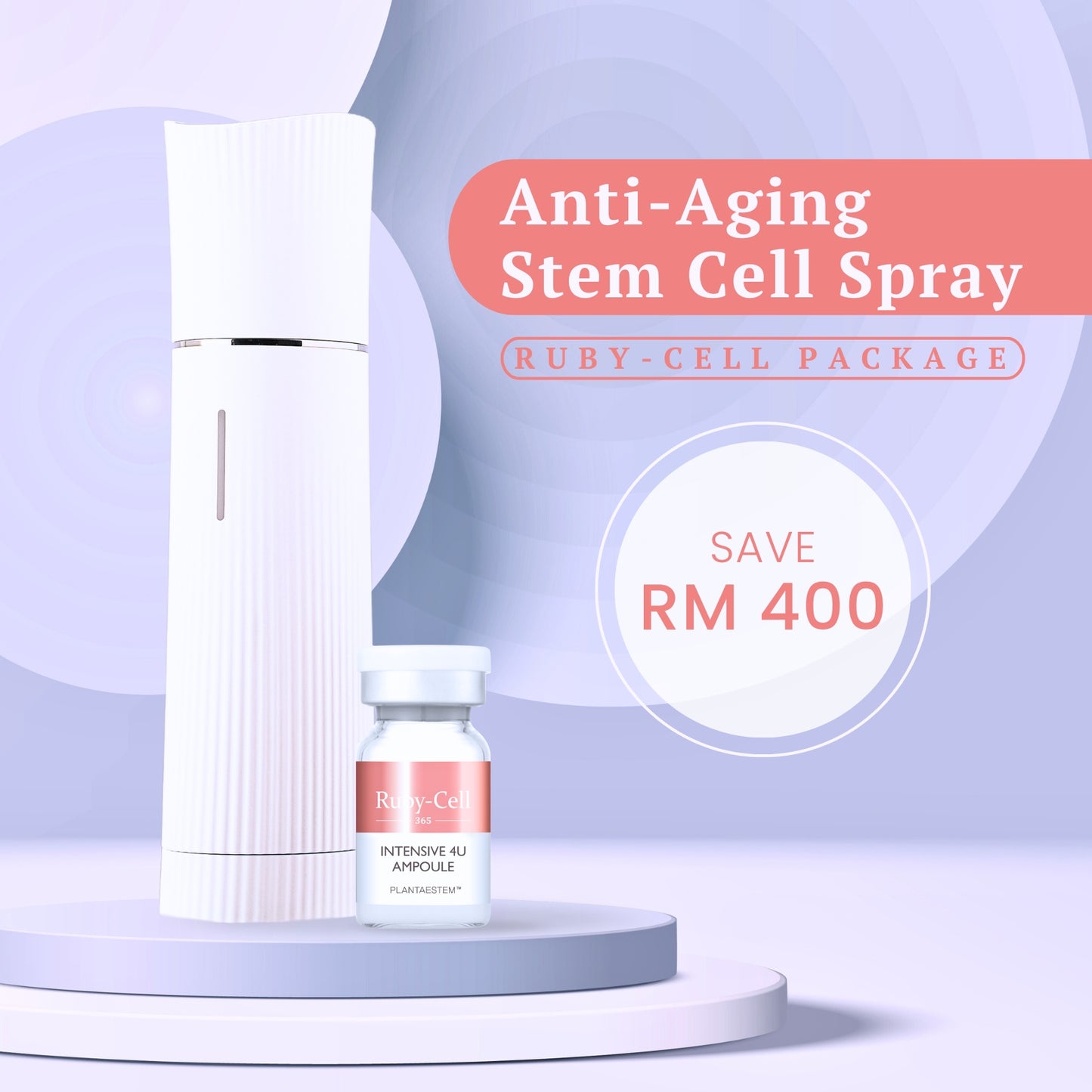 Ruby-Cell Package | Anti-Aging Stem Cell Spray