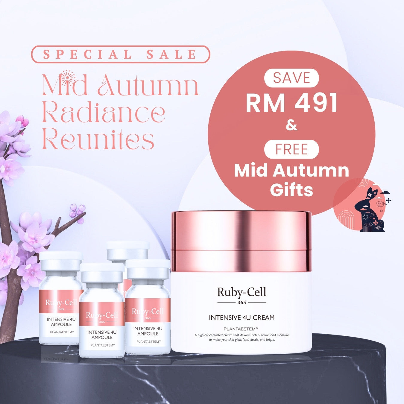 Ruby-Cell Mid Autumn Sale | Intensive 4U Ampoule + Cream