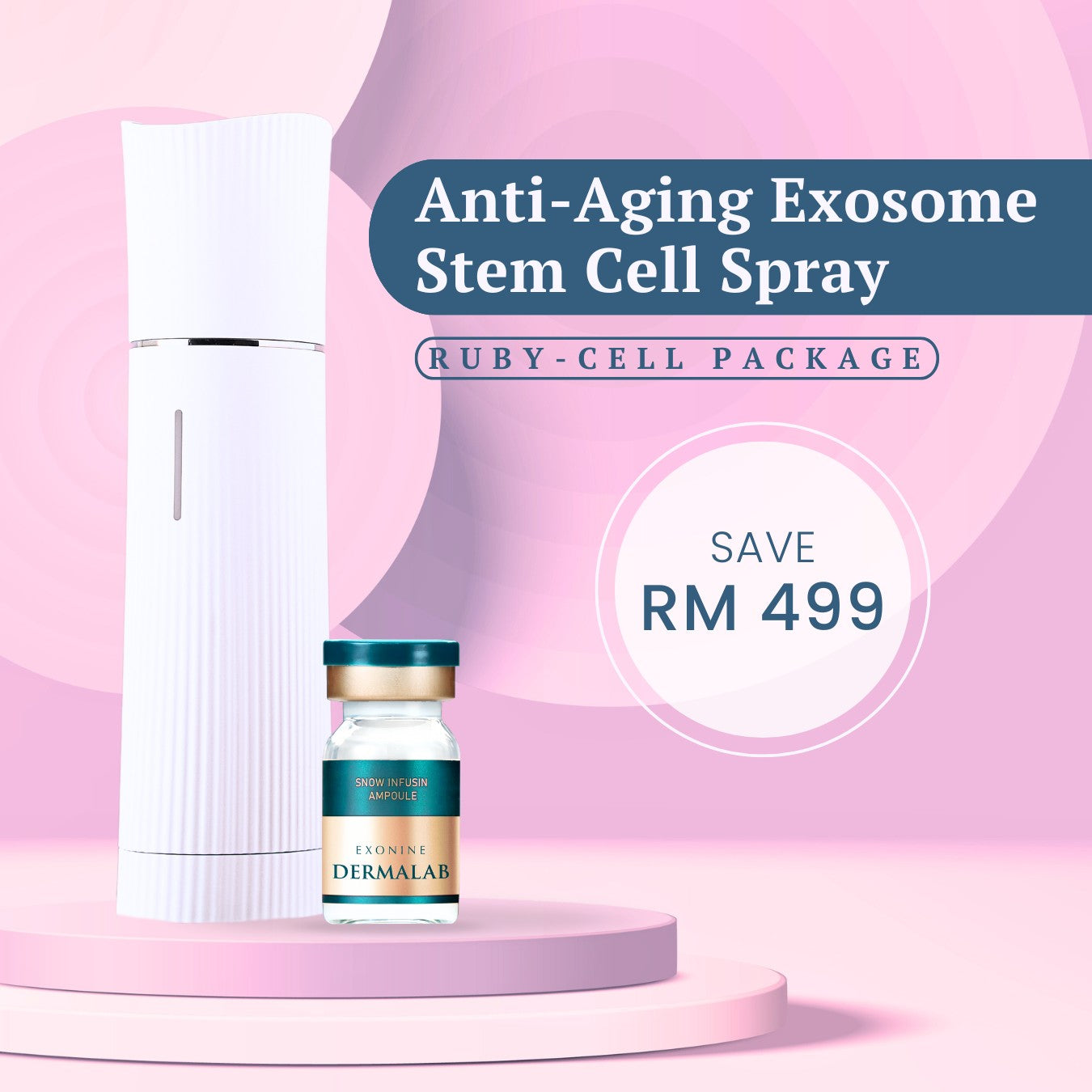 EXONINE DERMALAB Snow Infusin Ampoule – Ruby-Cell Malaysia
