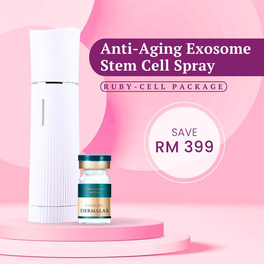 Ruby-Cell EXONINE Package | Anti-Aging Exosome Stem Cell Spray