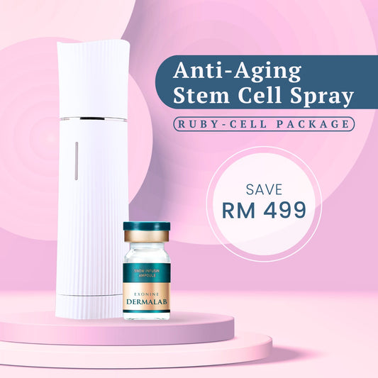 Ruby-Cell EXONINE Package | Anti-Aging Stem Cell Spray