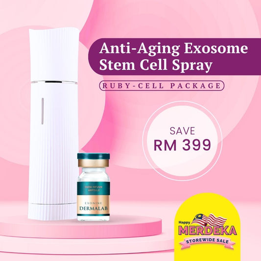 Ruby-Cell EXONINE Package | Anti-Aging Exosome Stem Cell Spray